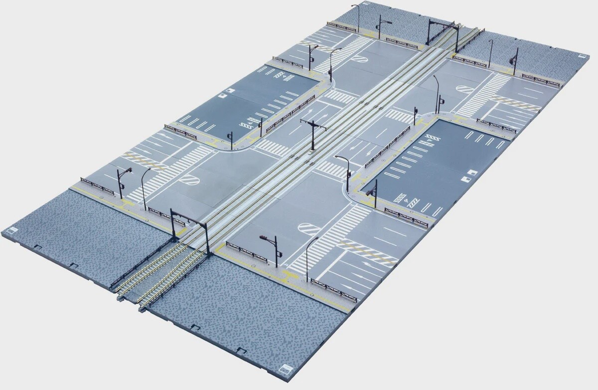 Kato N 40-803 V53 UniTram Street Track to Concrete Tie Double Track Expansion Set