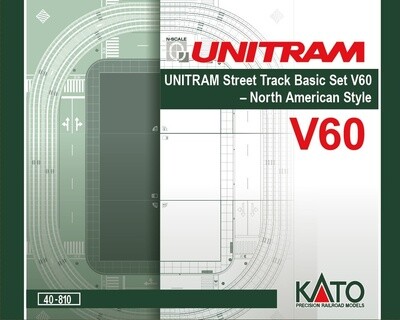 Kato N 40-810 V60 Unitram Street Track Basic Set North American Style