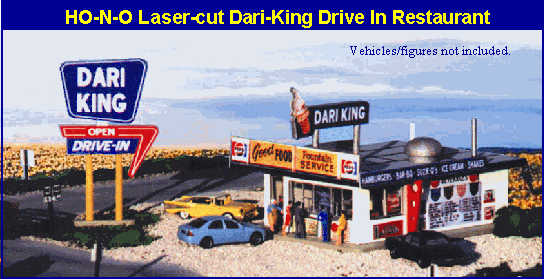 Blair Line N Scale Dari-King Drive In Kit