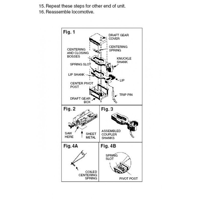 MicroTrains 1152 Coupler Conversion Kit
