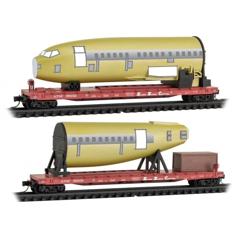 Micro-Trains 99302181 AT&amp;SF 2-Pack w/Fuselage