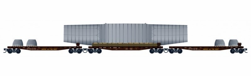 Micro-Trains 99302182 AT&SF/UP Wing Carrier 3-Pack