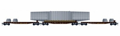 Micro-Trains 99302182 AT&amp;SF/UP Wing Carrier 3-Pack