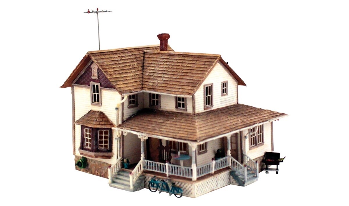 Woodland Scenics HO Scale Corner Porch House Kit