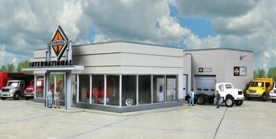 Walthers HO 933-4025 International Truck Dealership Kit