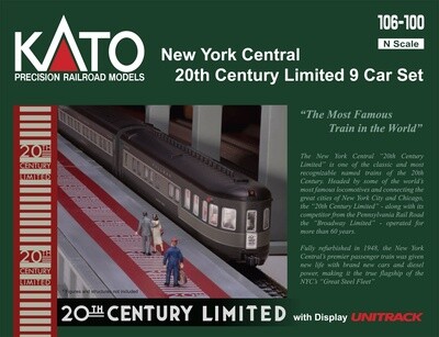 Kato N 106-100 New York Central 20th Century Limited 9 Car Set