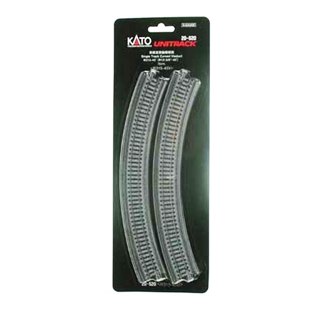 Kato N 20-520 Single Track Curved Viaduct R12-3/8&quot; - 454 Degree