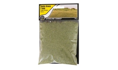 Woodland Scenics FS623 Static Grass 7mm "Light Green"