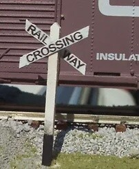 Osborn HO 1037 Canadian Railway Crossing Sign Kit