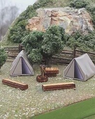 OSB 1113 HO Camping Scene Kit