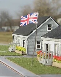 OSB N 3112 British Union Jack Flag &amp; Pole 3-Pack Kit
