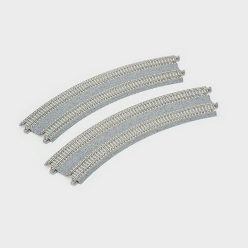 Kato N 20-183 Concrete Tie Double Track Superelevated Curve 315/282mm (12 3/8&quot; /11&quot;) 45 Degree
