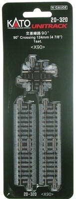 Kato N 20-320 90 Degree Crossing 4 7/8" (124mm)