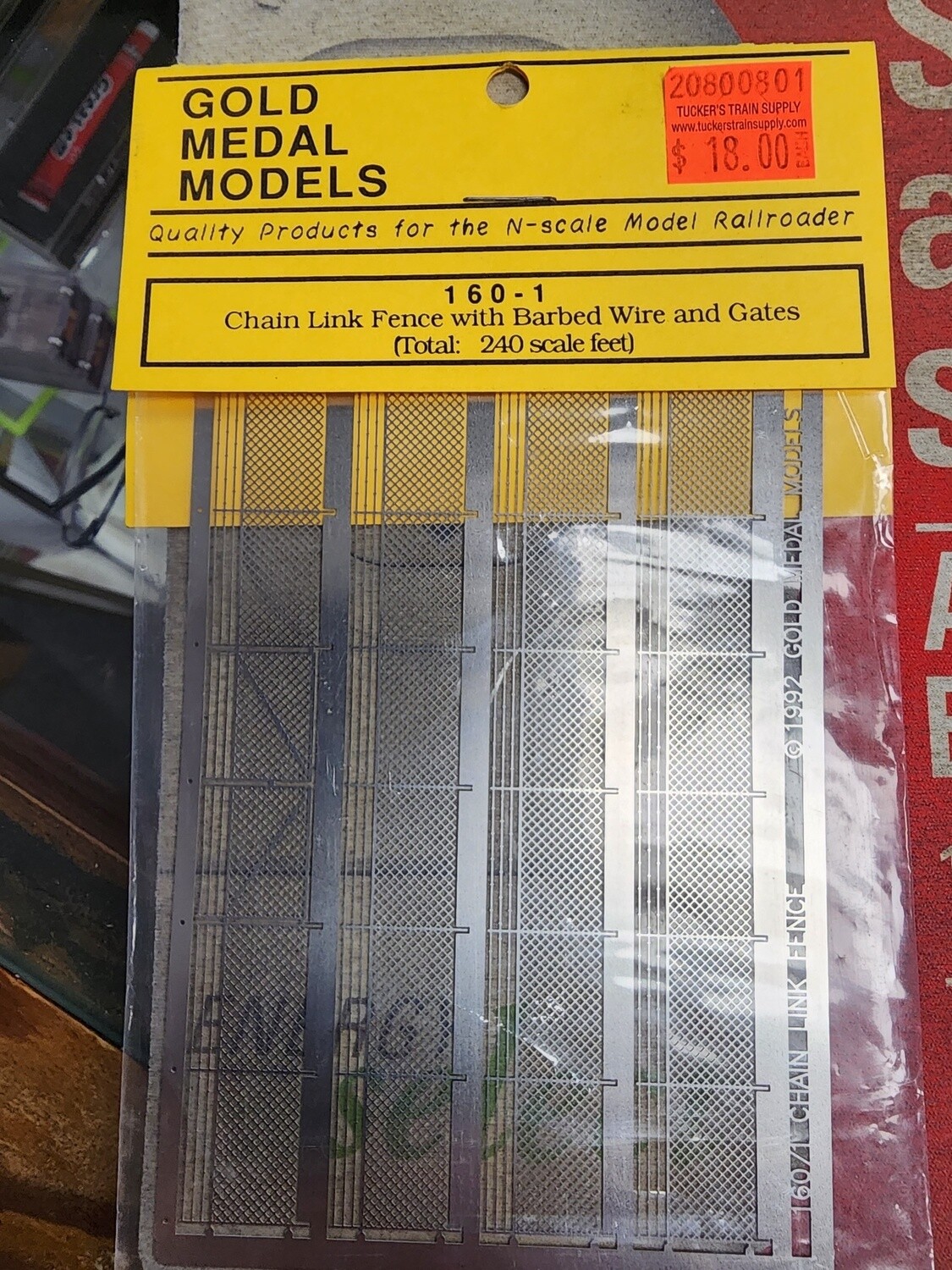 GMM 160-1 N Chain Link Fence w/Barbed Wire &amp; Gates