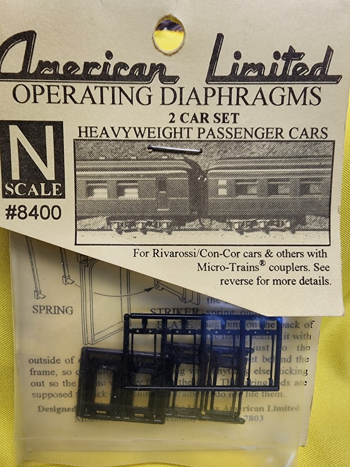 American Limited N 8400 Operating Diaphragms