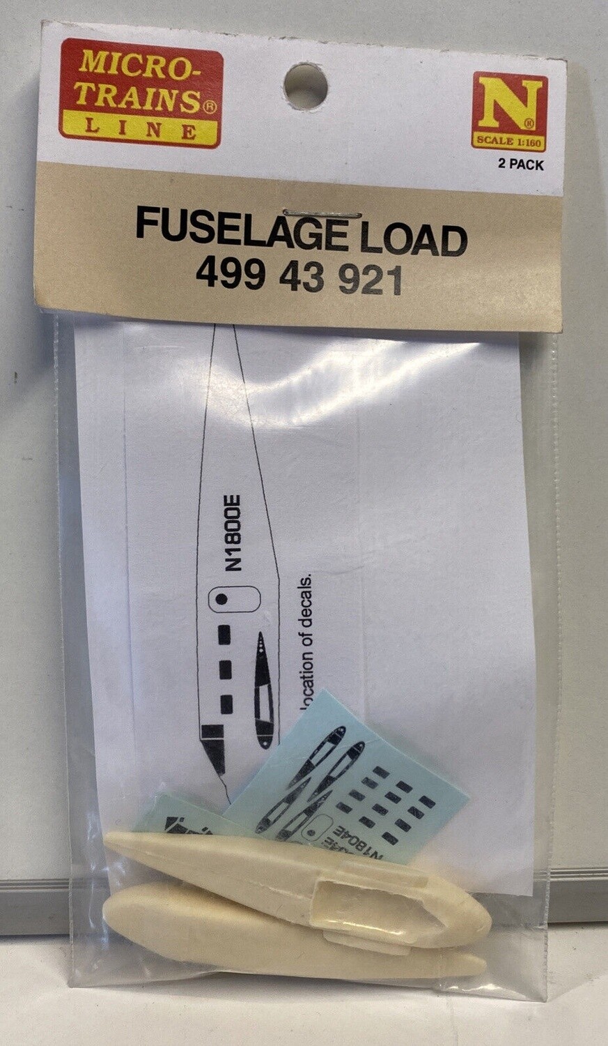 Micro-Trains 49943921 N Fuselage Load 2-Pack