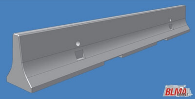 Atlas/BLMA Z 8107 Concrete K-Rail Barriers 12-Pack