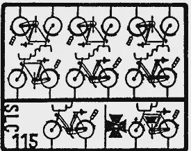 Scale Link SLC115 HO Bicycles 8-Pack