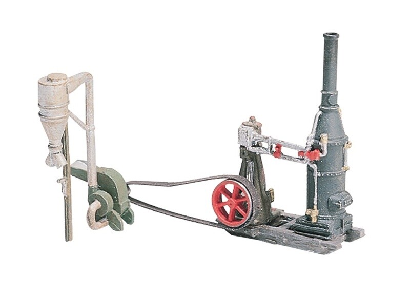 WOO D229 HO Steam Engine &amp; Hammer Mill Kit