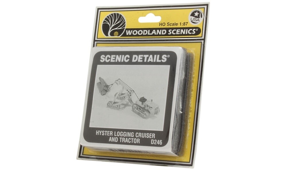 Woodland Scenics HO D246 Hyster Logging Cruiser &amp; Tractor