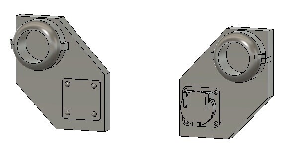 Puttman N 426-2101 Detail Parts - CSX Ditch Light Housings (2 Pair)