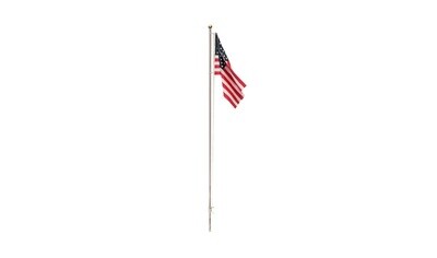 Woodland JP5952 Large US Flag &amp; Pole Lighted