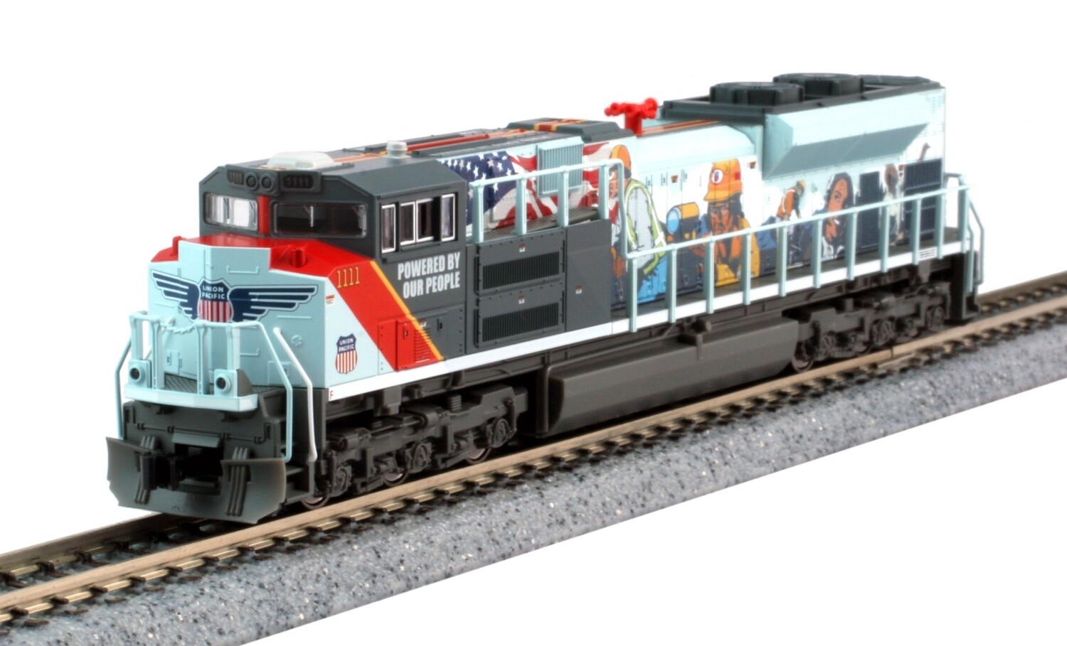 Kato N 176-8412 SD70ACe UP Road #1111 &quot;Powered by our People&quot;