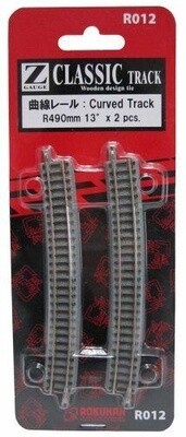 Rokuhan R012 Z Classic Curved Track R490mm 13 Degree x 2 Pieces