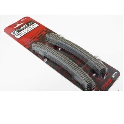 Rokuhan R015 Z Classic Curved Track R270mm 30 Degree x 6 Pieces