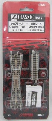 Rokuhan R020 Z Classic Crossing Track + Straight Track