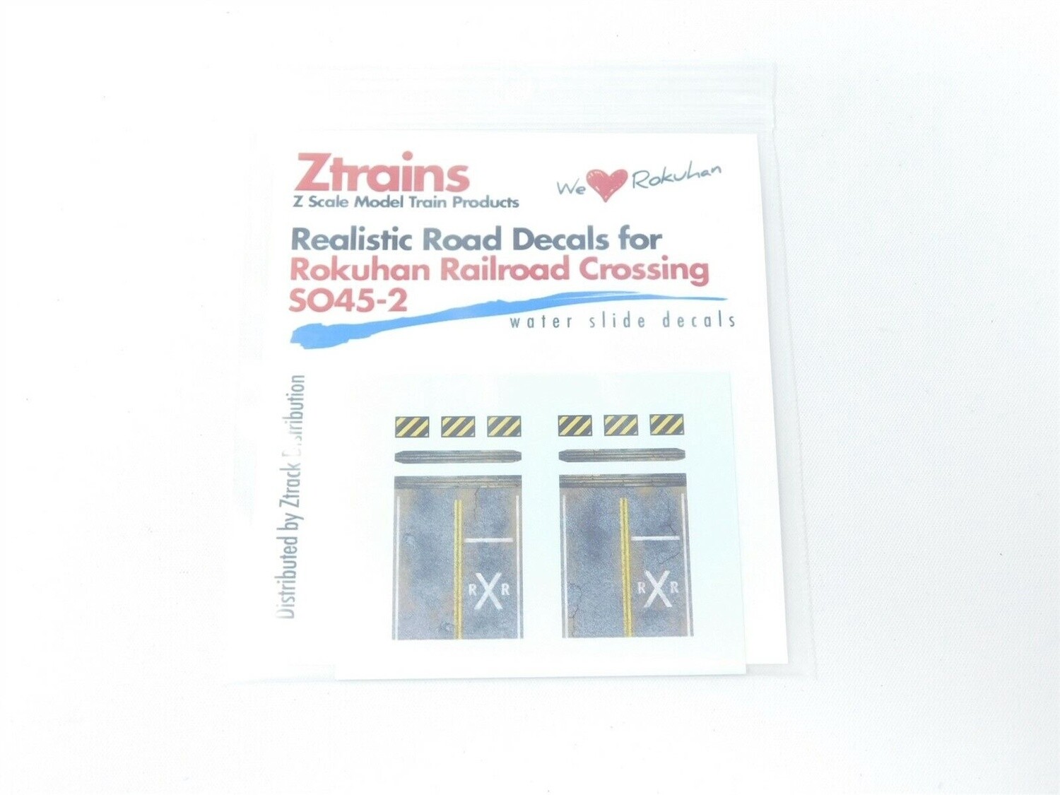 Ztrains ZTR-300 Z Realistic Road Decals for S045-2 Rokuhan Railroad Crossing