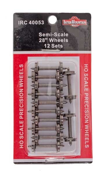 IRC 40053 HO Semi-Scale 28&quot; Wheels 12 Sets