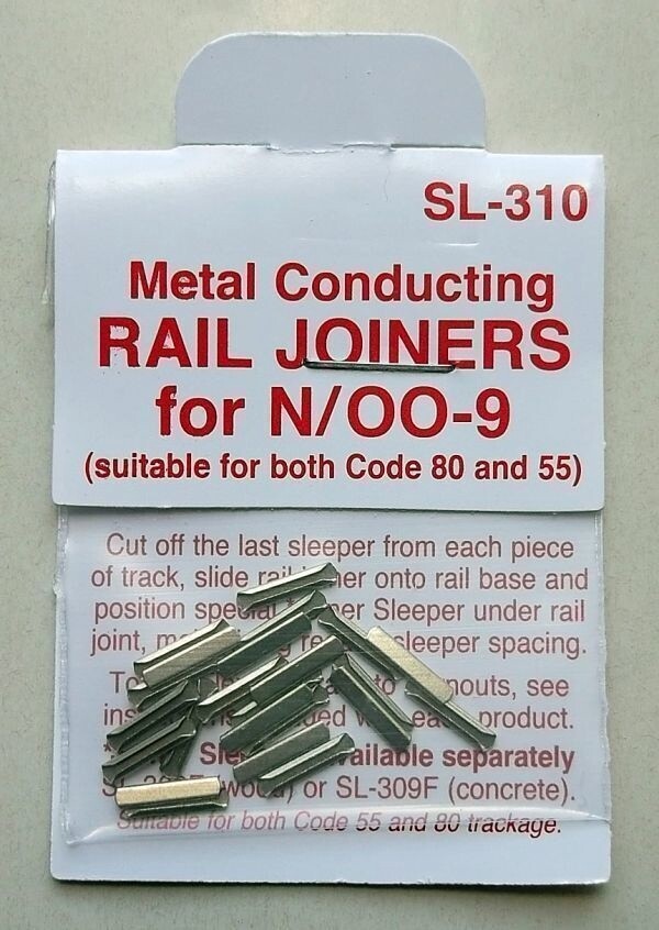 Peco SL-310 N Metal Conductive Rail Joiners