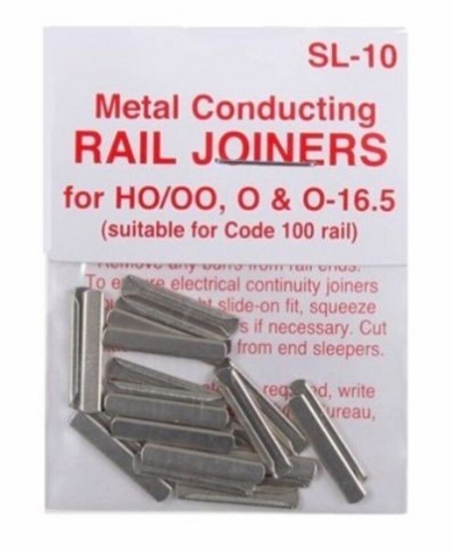 Peco SL-10 HO/O Metal Conducting Rail Joiners