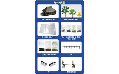 Rokuhan SS001-2 Z Shorty Mini Layout Special Scenery Set