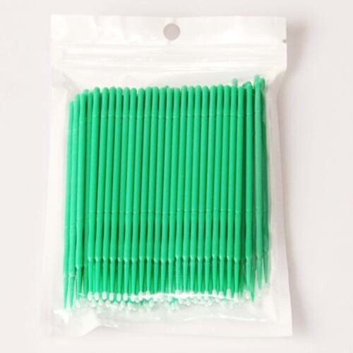 Flex-I-File 1352 100 Pack Regular Size Green Microbrush Applicators