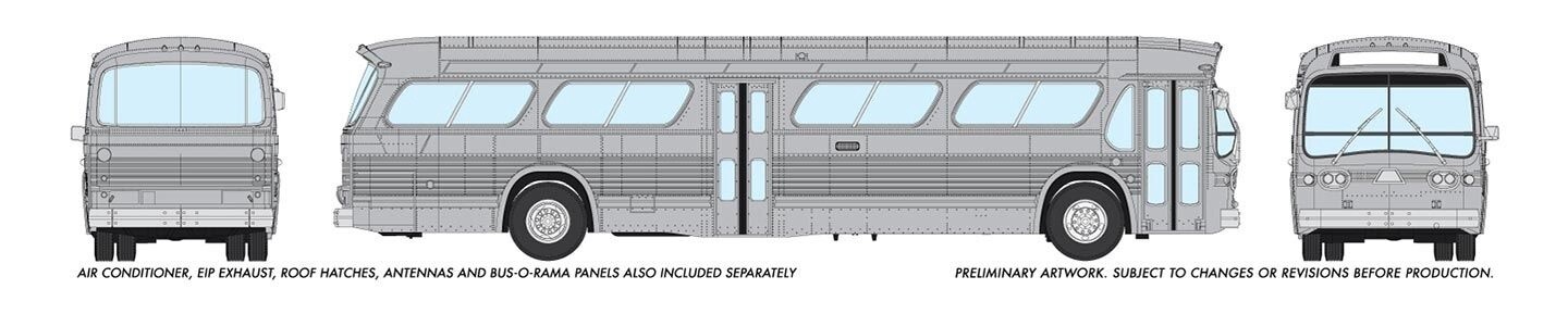 Rapido 573009 N New Look Bus Silver