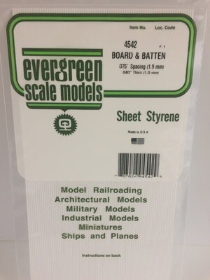 Evergreen 4542 Board &amp; Batten .075&quot; Spacing
