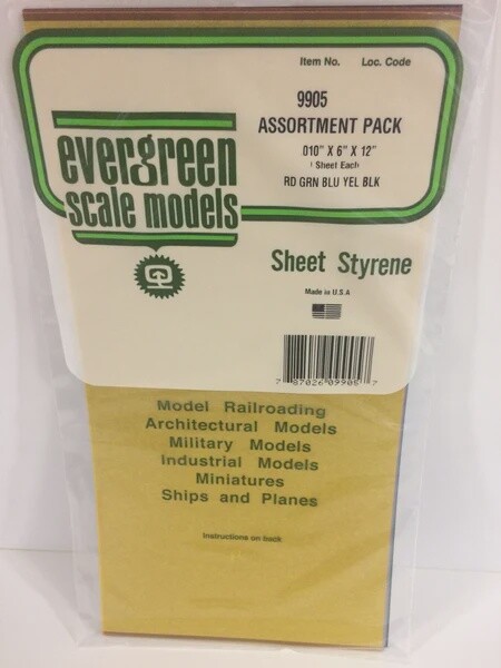 Evergreen 9905 Assortment Transparent Sheets