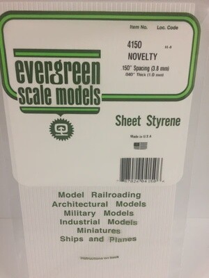 Evergreen 4150 Novelty Siding .150&quot; Spacing