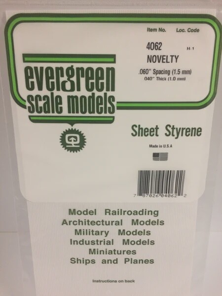 Evergreen 4062 Novelty Siding .060" Spacing