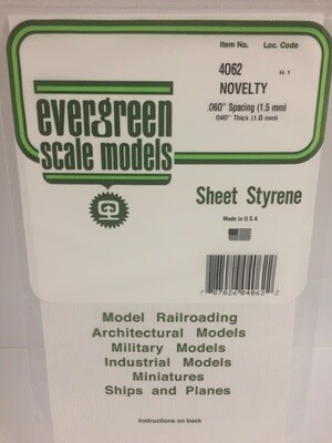 Evergreen 4062 Novelty Siding .060&quot; Spacing