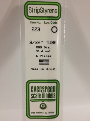 Evergreen 223 3/32&quot; Tube
