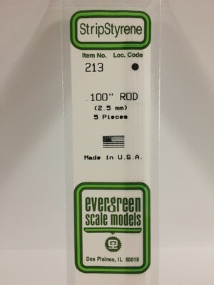 Evergreen 213 .100&quot; Rod