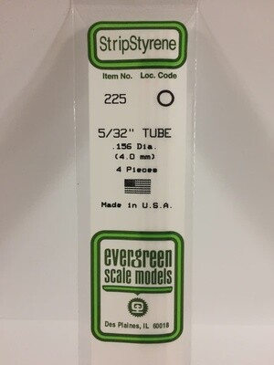 Evergreen 225 5/32&quot; Tube 4-Pack