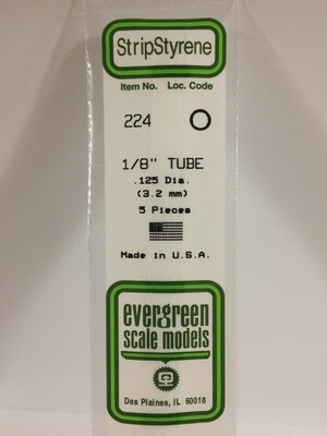 Evergreen 224 1/8&quot; Tube 5-Pack