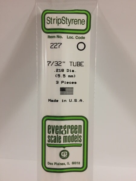 Evergreen 227 7/32" Tube 3-Pack