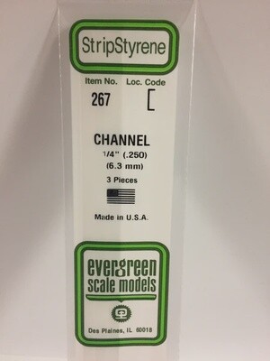 Evergreen 267 1/4" Channel 3-Pack
