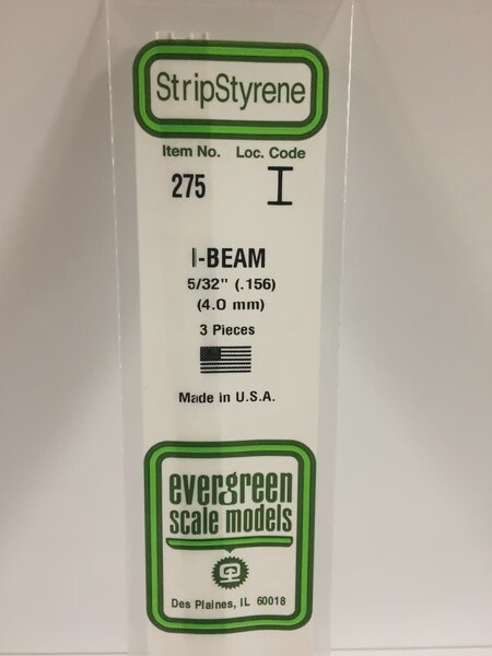 Evergreen 275 5/32&quot; I-Beam 3-Pack