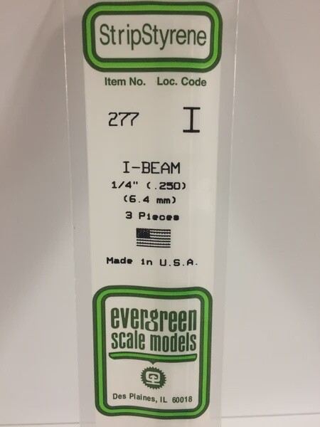 Evergreen 277 1/4" I-Beam 3-Pack